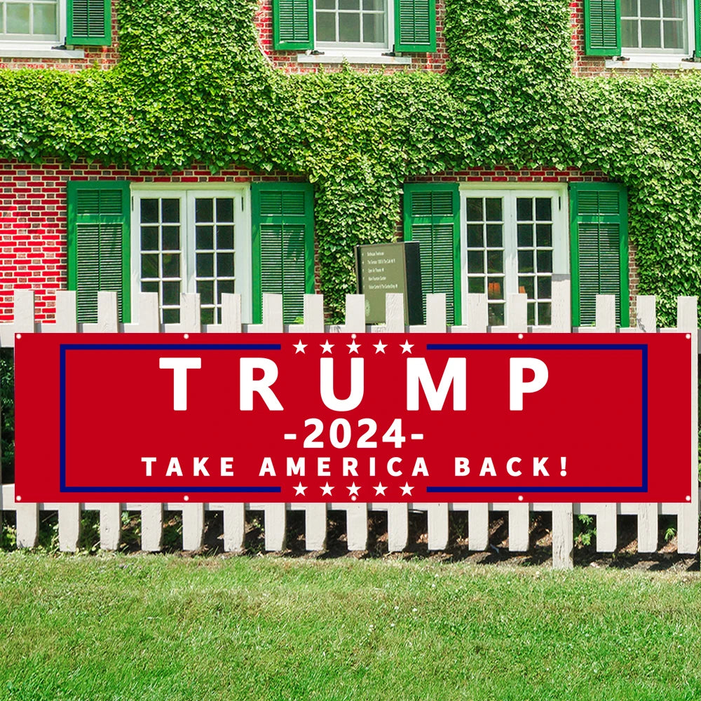 Take American Back Banner 2×8 FT