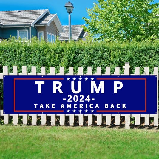Take American Back Banner 2×8 FT